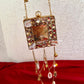 Mini Mother of Pearl Square Clutch Gold