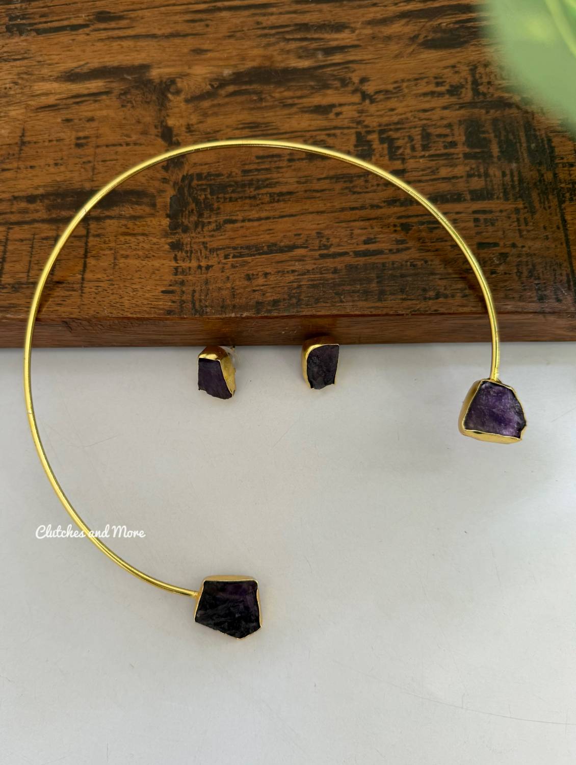 Alanna Choker Set Wine