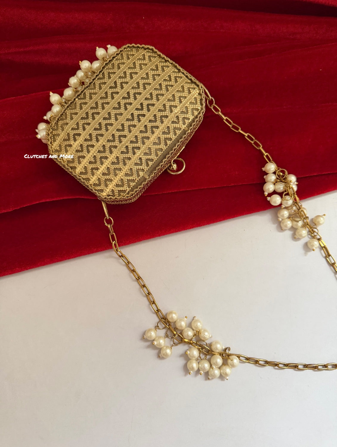 Zareen Mini Metal Bag Gold