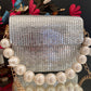 Dazzle Dem Box Clutch Silver