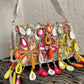 Mirror Flap Bag Multicolored ( White base)