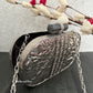 Aarvi Kundan Mother of pearl luxury clutch Silver Gold