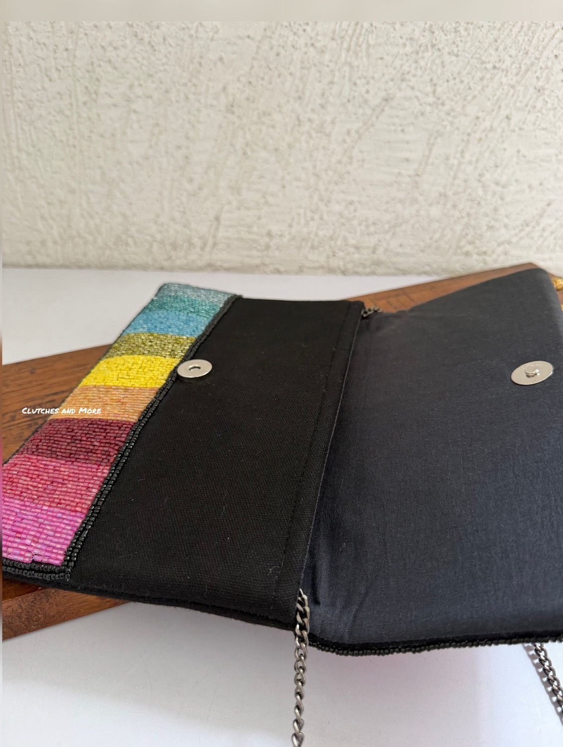 Rainbow Multicoloured Envelope Bag