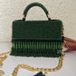 Luxe tassle Green flap bag