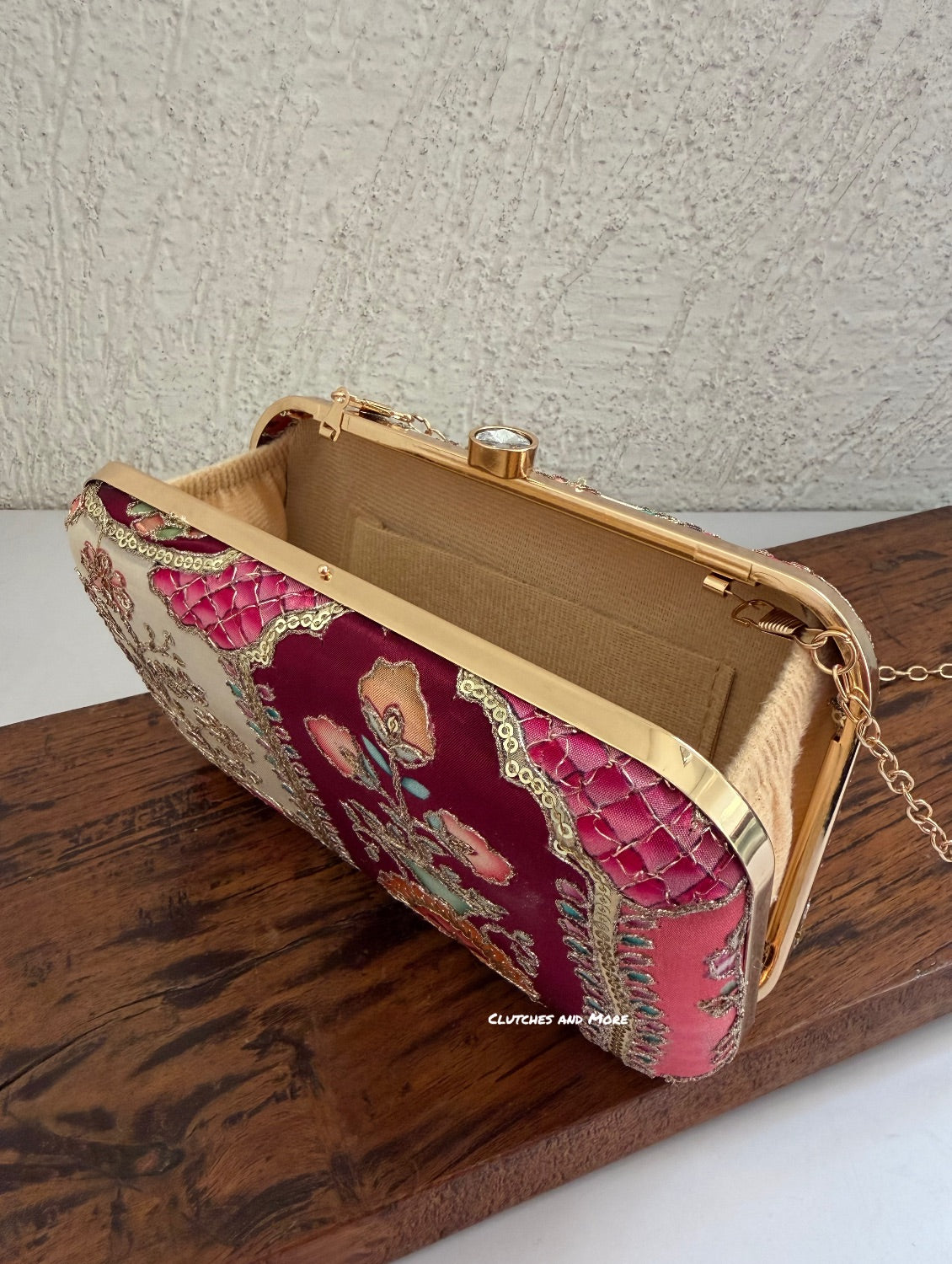 Maharani Party Bag Pink White Multi