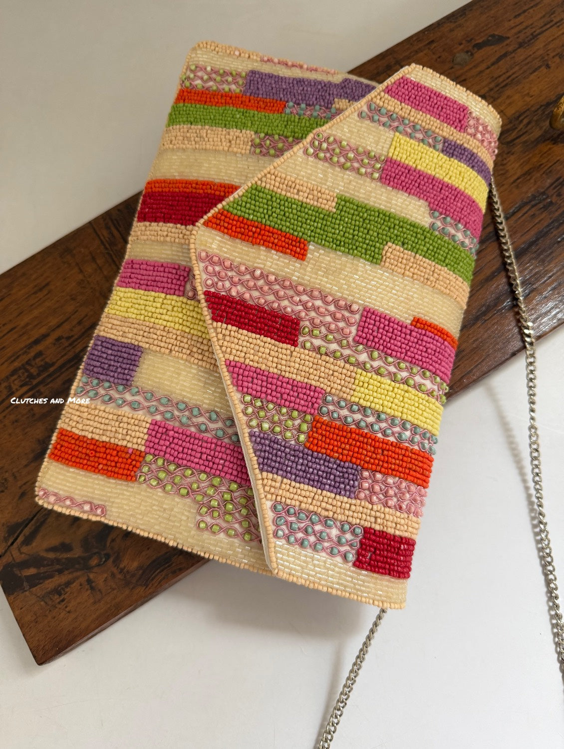 Multicoloured Envelope Bag