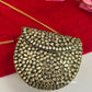 Kasika Kundan Brass Mini Clutch