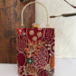 Ibadat Lakhnawi Chikankari Bag Maroon