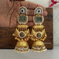 Advaita Kashmiri Earrings Pastel Green with Multicoloured Kundan