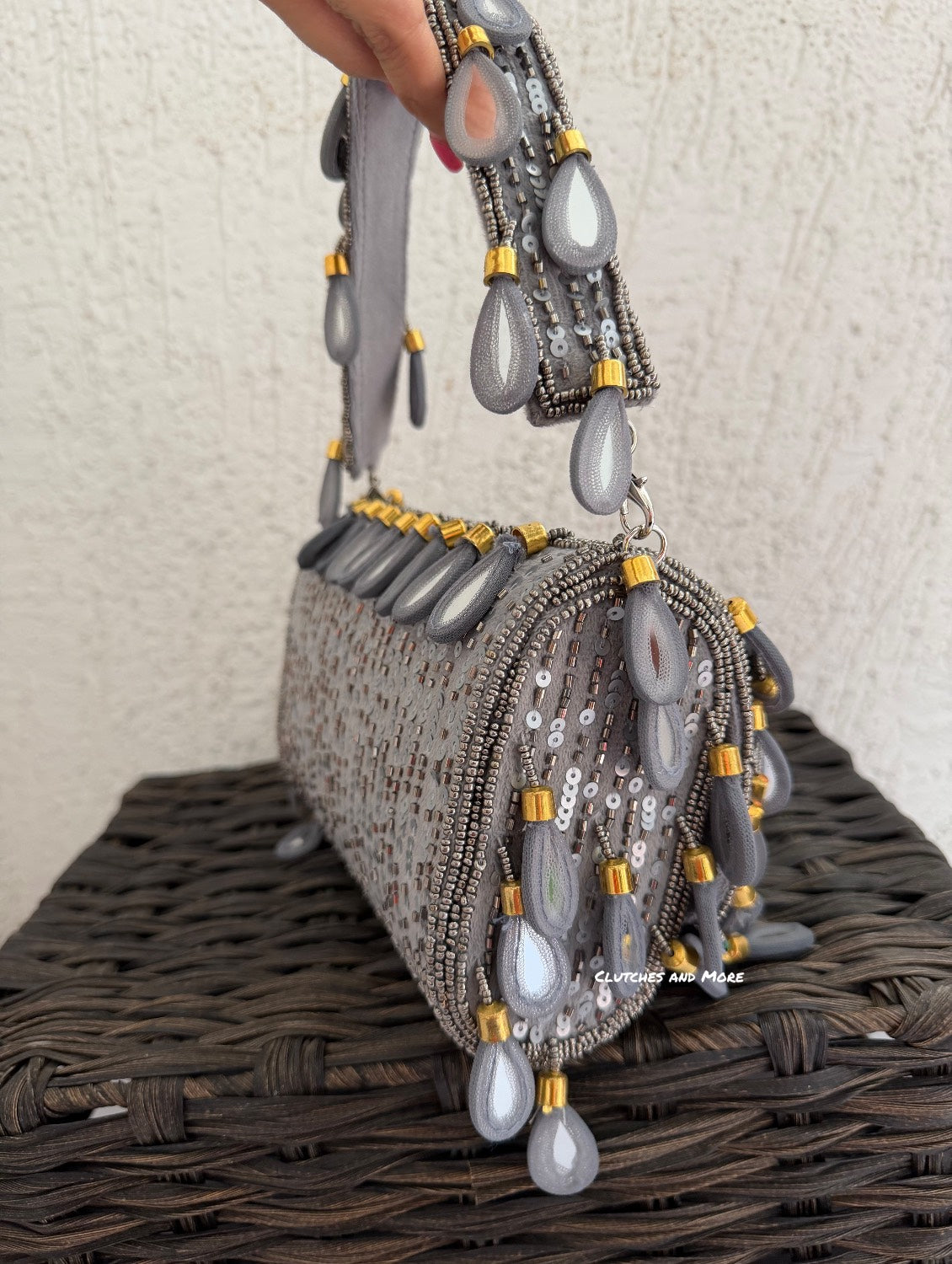 Mirror Flap Bag Silver