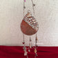 Mini Mother of Pearl Clutch Avacado Silver