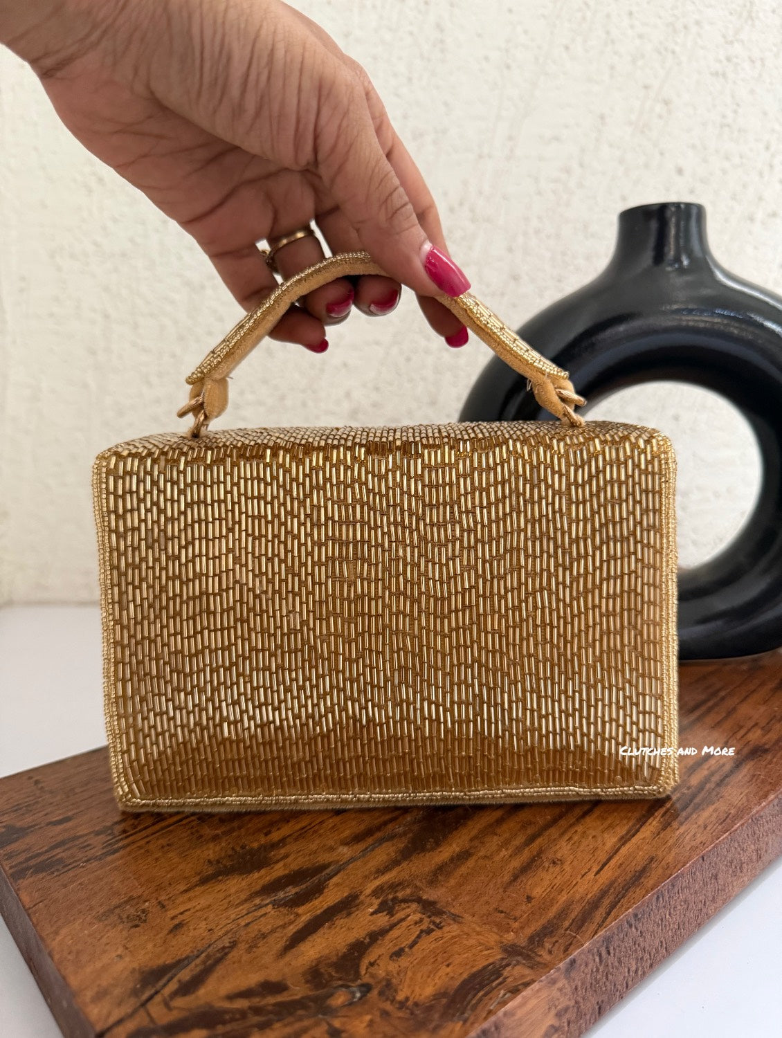 Mannat Gold Tassle Bag