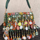 Mirror Flap Bag Multicolored ( Green Base )