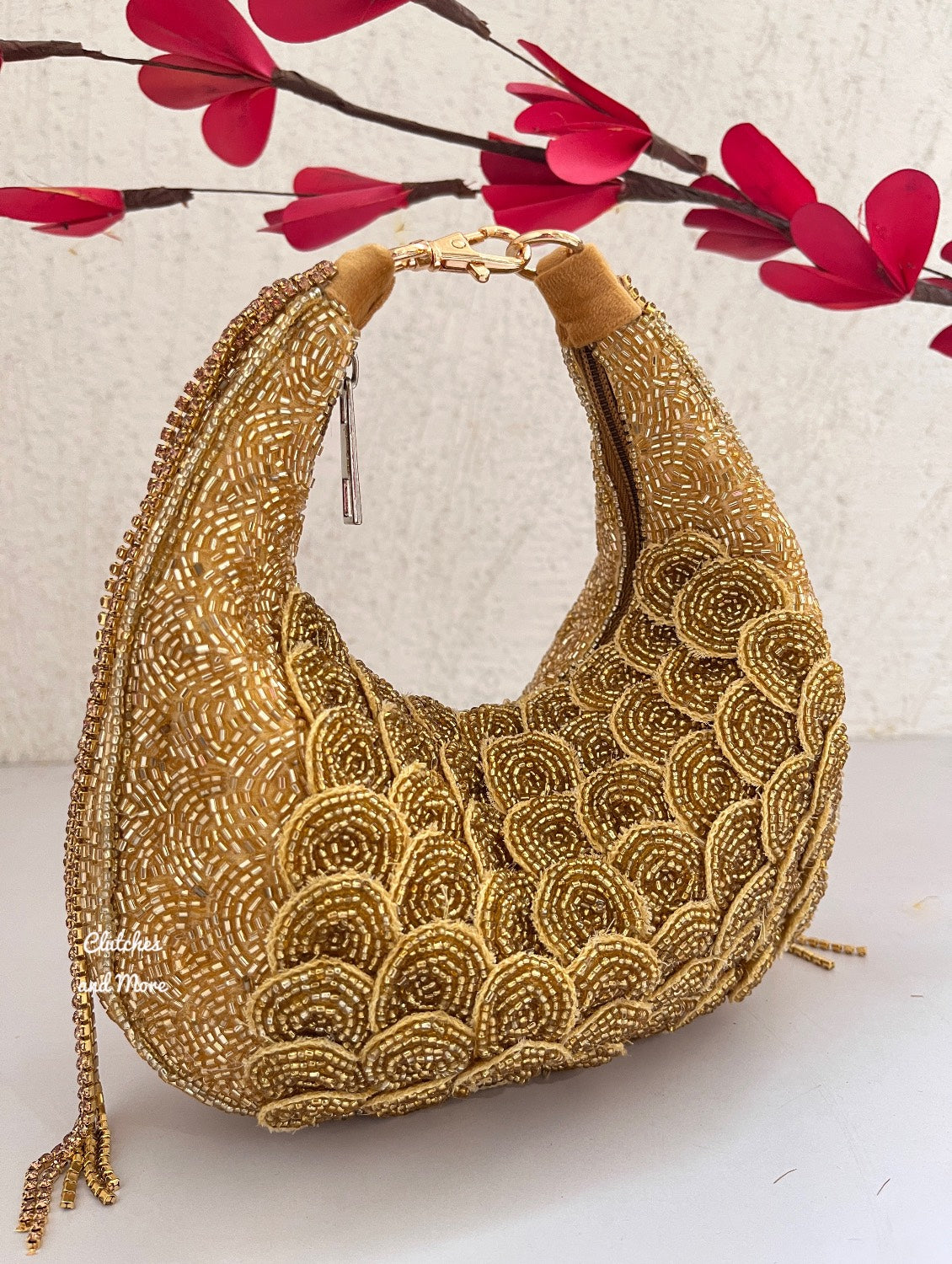 Gold Boat Bag