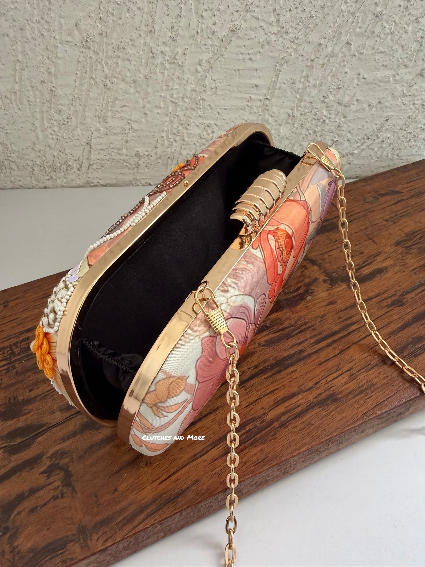 Poppy Floral Capsule Clutch Multicoloured