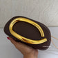 The ZARA Clutch Chocolate Brown
