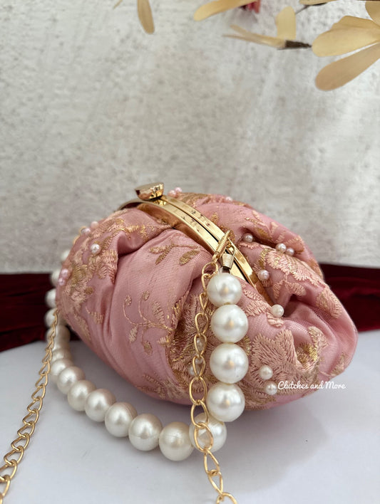 Blossom Batua bag Peach