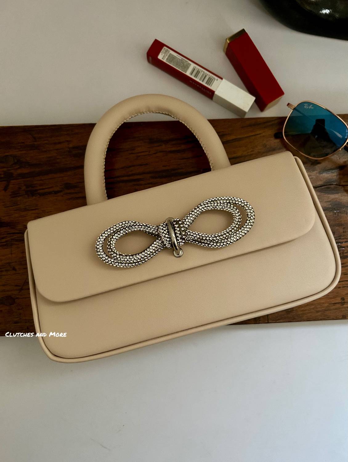 Scarlett Bow Sling bag Ivory Cream