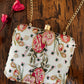 Square Floral clutch