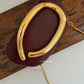 The ZARA Clutch Burgandy
