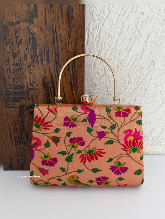 Paithani Clutch Multicolored