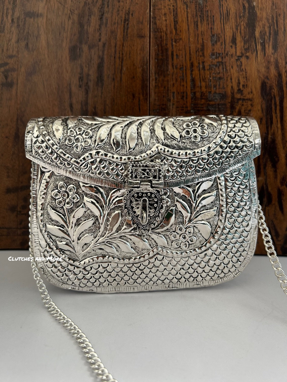 Brass Silver Leaf Clutch (Copy)
