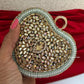 Kiana Kundan Heart Clutch Mini Multicolored