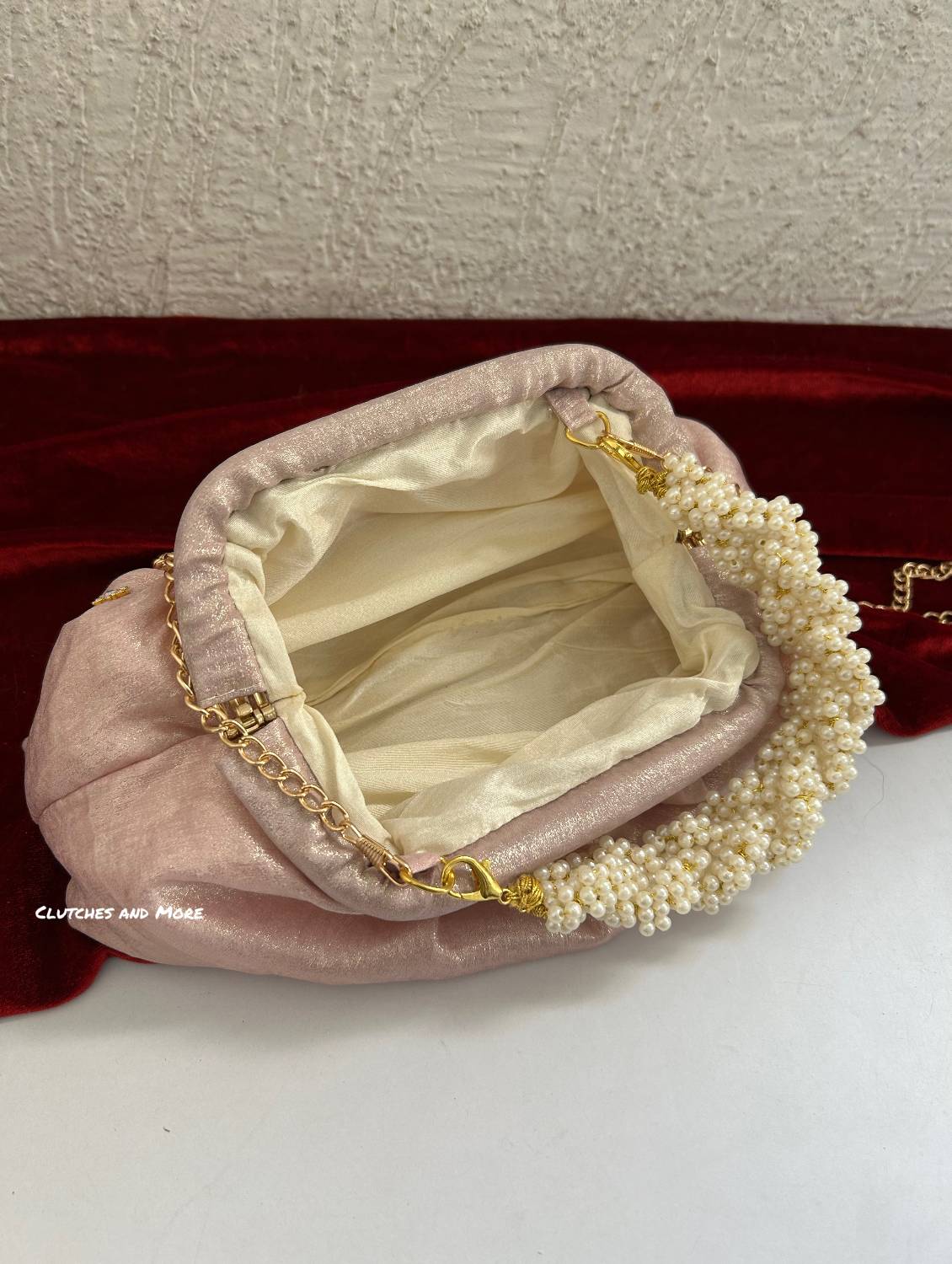 Kundan Batua Bag Pink