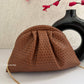 Woven Batua Bag Tan Brown