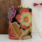 Jasmine Floral Bag with Handle Black Multicolored