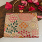 Lakhnawi Chikankari Bag Peach