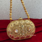 Mini Metal Capsule Bag Gold