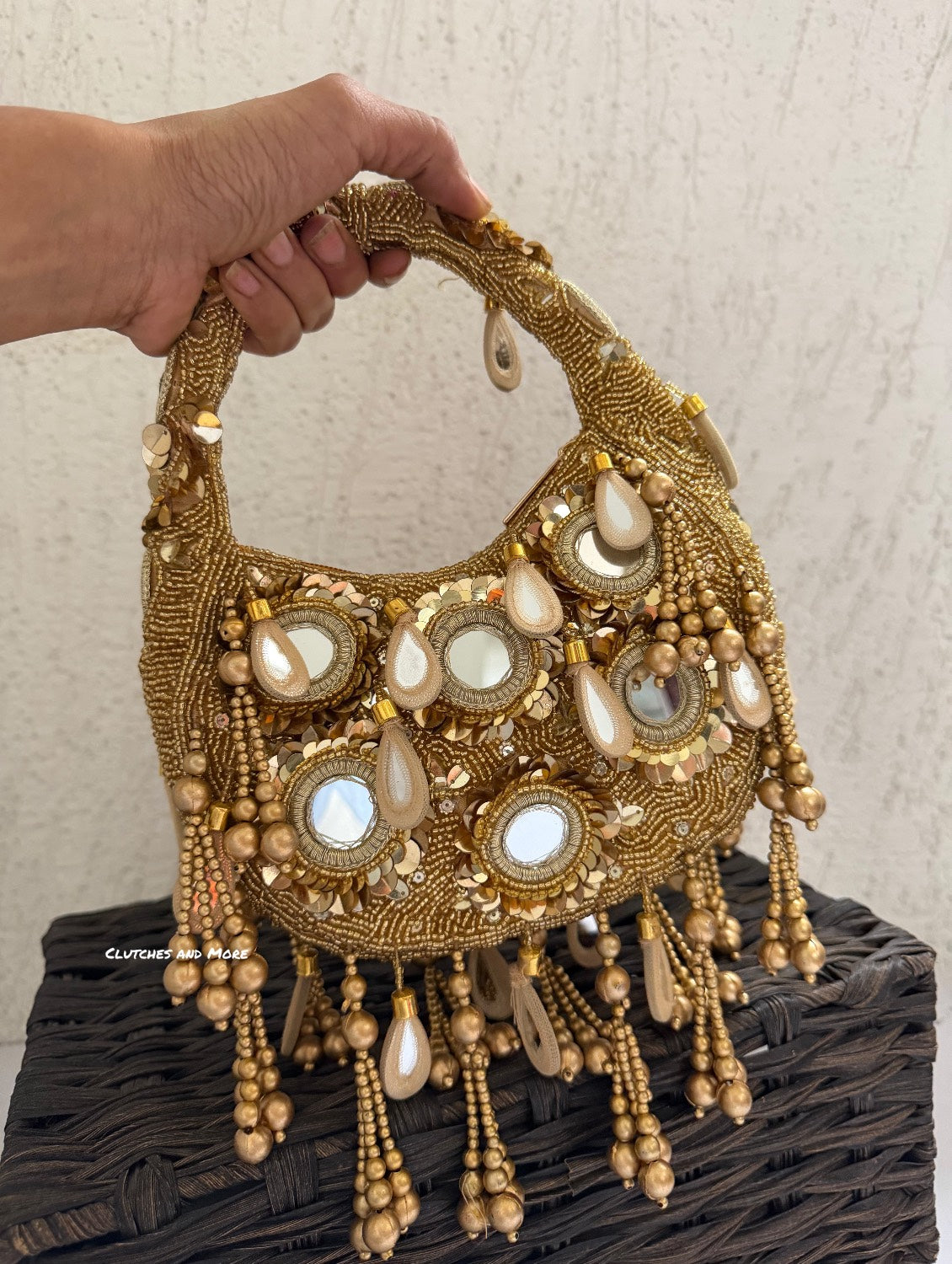Chandni Gold Mirror Bag