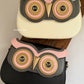 Owl Crossbody Bag White Black