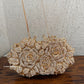 Premium Crystal Gold Rose Clutch