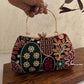 Lakhnawi Chikankari Box Clutch Black