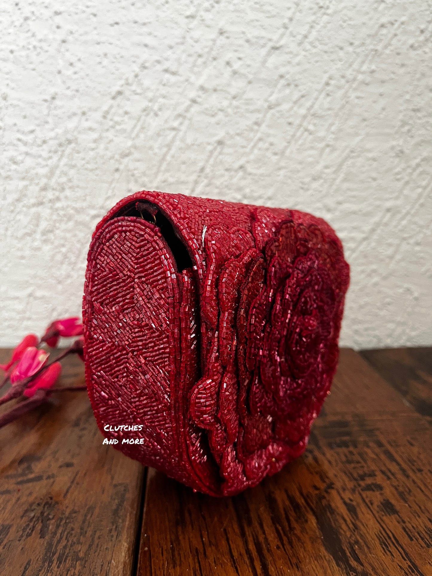 Luxury Rose Red Sling Bag