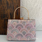 Rainbow Chikankari Bag Pink