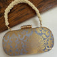 Adaa Banarsi Clutch Silver