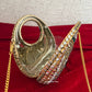 Kiana Kundan Clutch Mini Green Gold