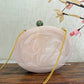 Moonstone Royal Resin Clutch Nude White