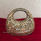 Kiana Kundan Clutch Nude Gold