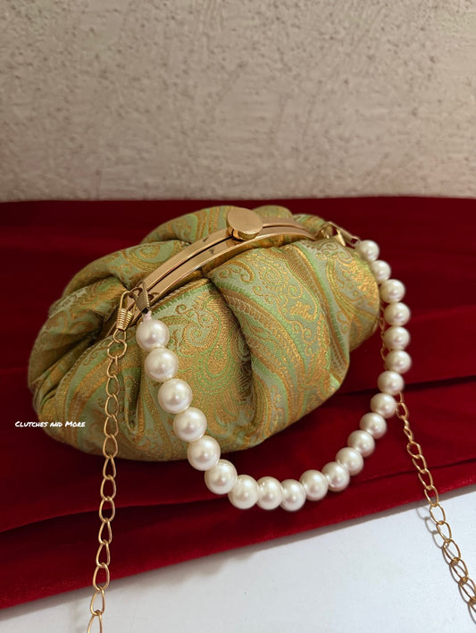 Banarsi Batua Bag Patel Green