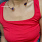 Alanna Choker Set Wine