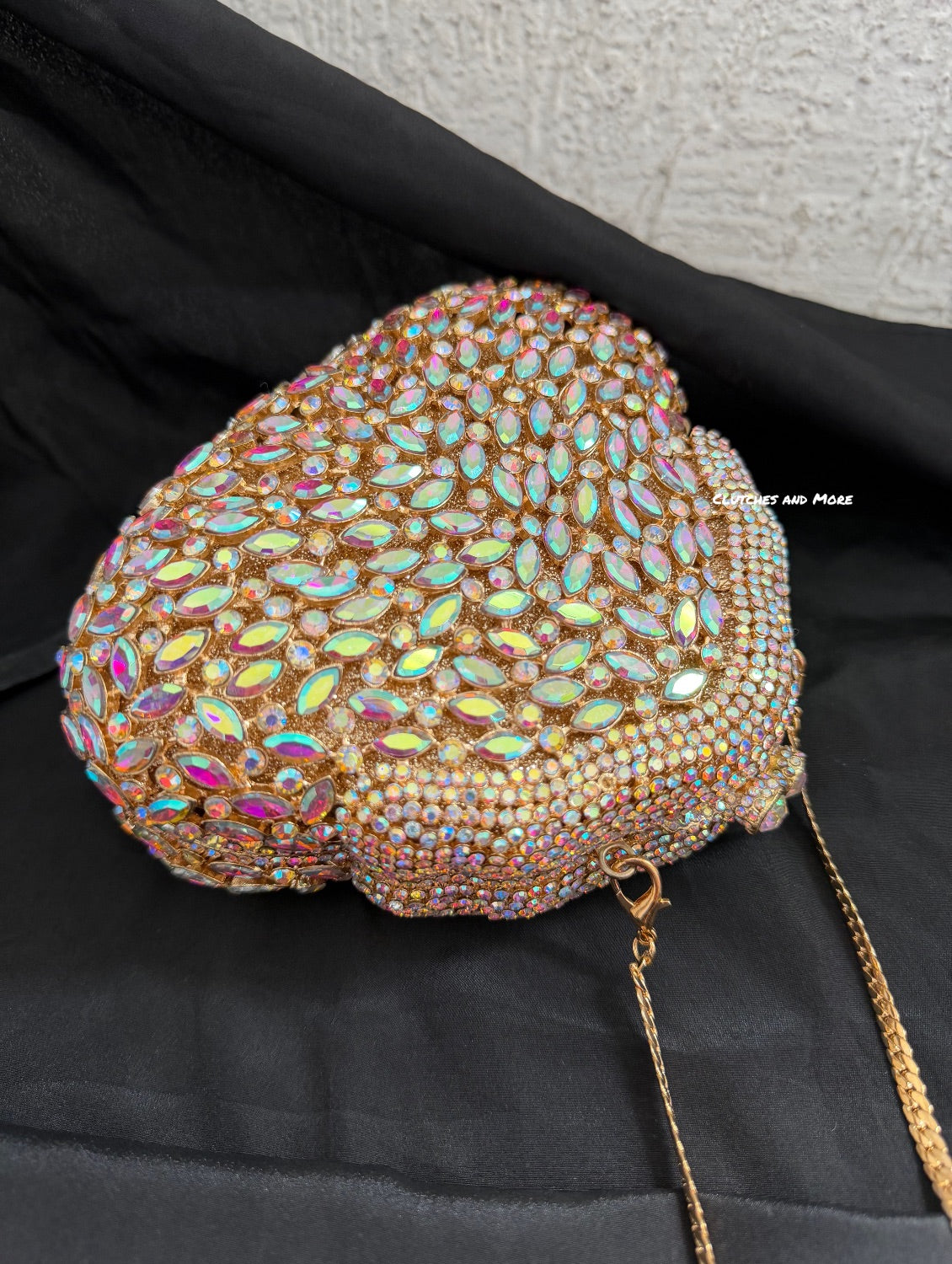 Aurora Bloom Crystal Clutch