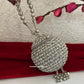 Mini Metal Potli Bag Silver