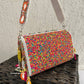 Mirror Flap Bag Multicolored ( White base)