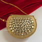 Kasika Kundan Brass Clutch Mini Green