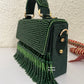 Luxe tassle Green flap bag