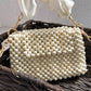 Celebrity Edit White Pearl Bag